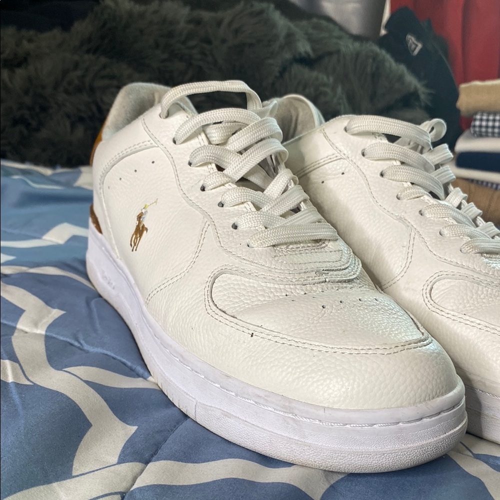 Polo by Ralph Lauren White Leather Sneakers